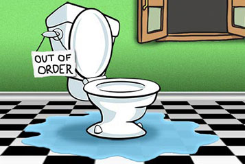 toilet out of order