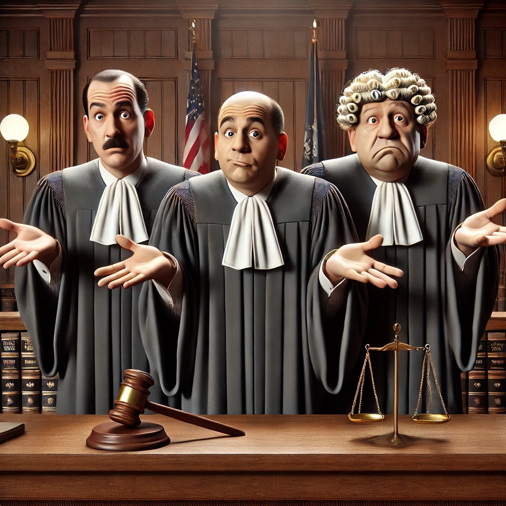 judges shrugging